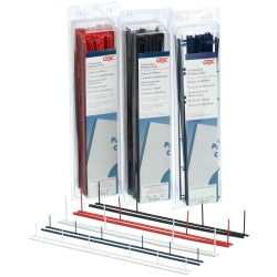 SP- BINDING STRIPS 4 PRONG GBC A40 BLACK PK25
