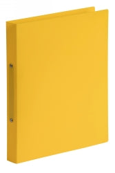 BINDER MARBIG A4 2 RING 25MM SOFT TOUCH YELLOW