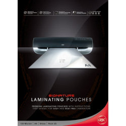 LAMINATING POUCHES GBC SIGNATURE A4 125 MICRON PK25