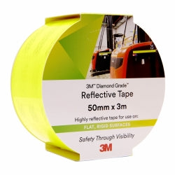 REFLECTIVE TAPE 3M 50MMX3M 983-23 DIAMOND GRADE FLURO YELLOW/GREEN