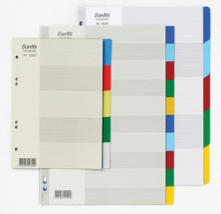 SP- DIVIDERS BANTEX A4 PP COL 10 TAB