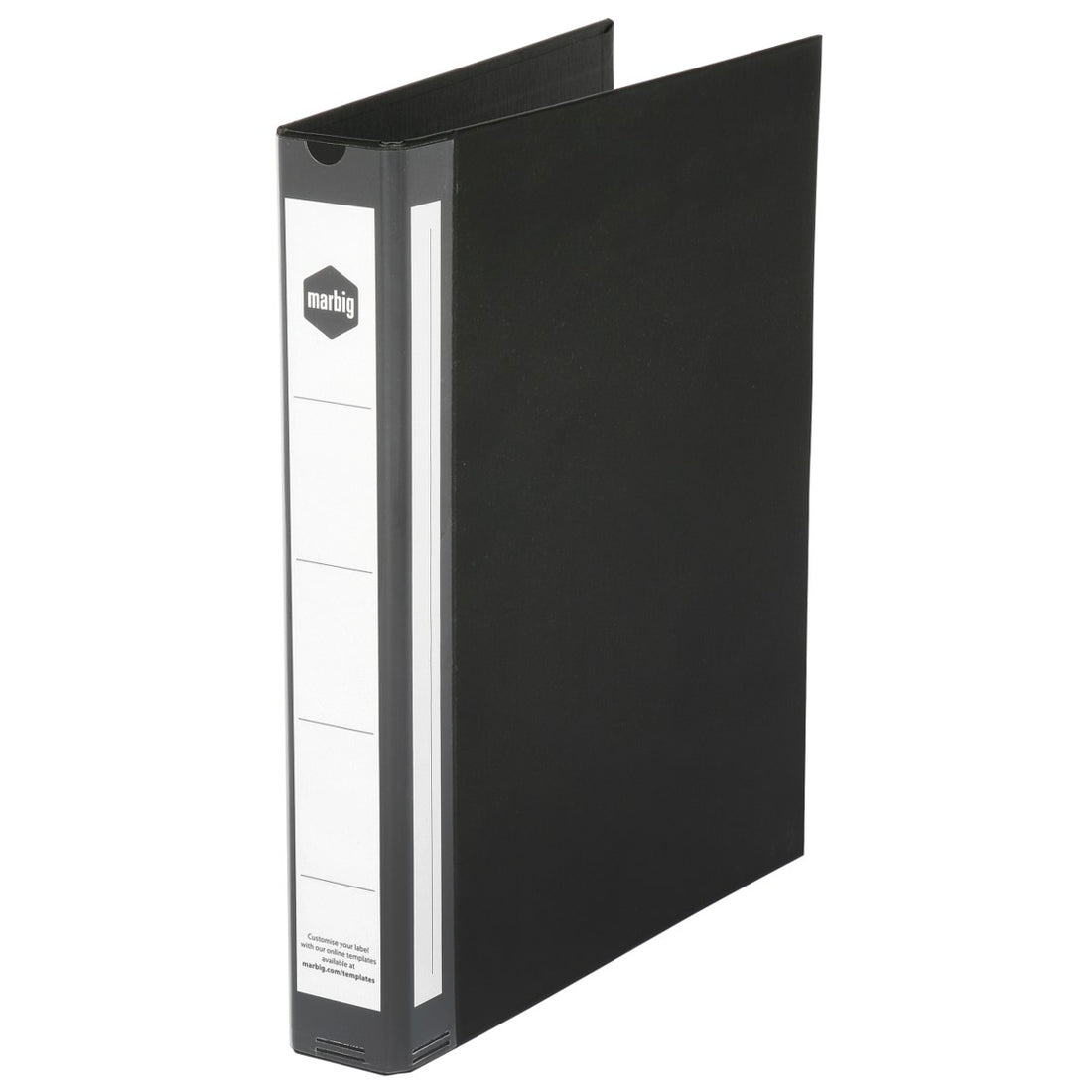 SP- BINDER MARBIG A4 2D 25MM ENVIRO DELUXE BLACK