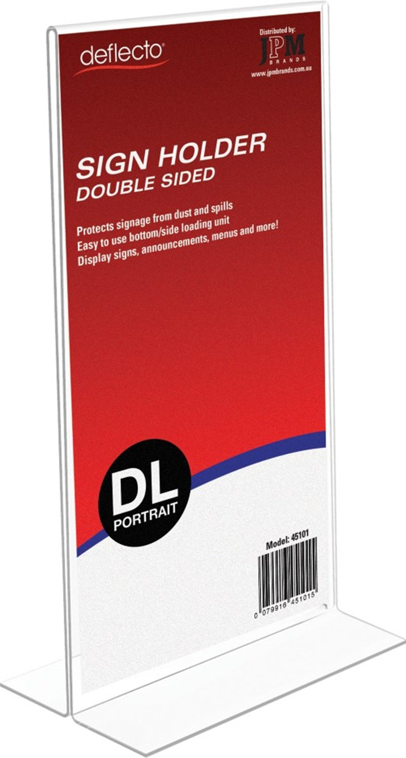 Deflect-O DL Double Sided Portrait Document Holder