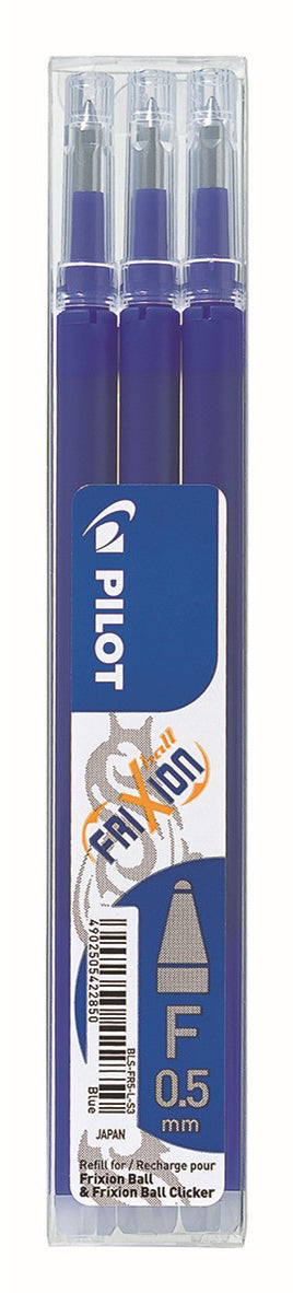 SP- PEN REFILL PILOT FRIXION 0.5MM BLUE PK3