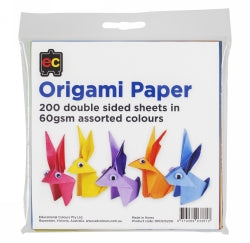 ORIGAMI PAPER EC DOUBLE SIDED PK200 15C