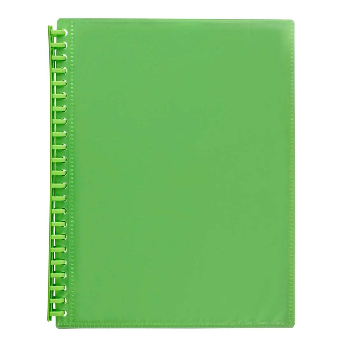 DISPLAY BOOK MARBIG A4 INSERT COVER REFILLABLE LIME 20P