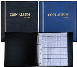 COIN ALBUM 290X275MM PVC PADDED COVER INC REFILL