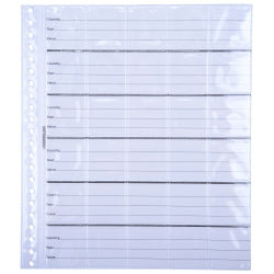 COIN ALBUM REFILL 280X245MM 30 POCKETS SUITS CMDL PK10
