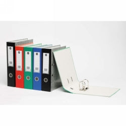 LEVER ARCH FILE MARBIG A4 MOTTLE GLOSS BLACK