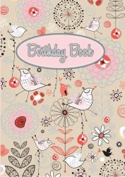 BOOK BIRTHDAY OZCORP 100X150MM PINK BIRD