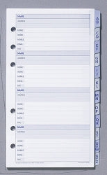SP- DAYPLANNER REFILL DEBDEN A-Z TABS 81X120 KT3001