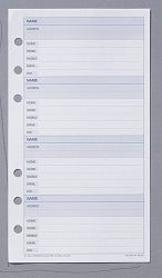 DAYPLANNER REFILL DEBDEN TEL/ADDRESS PR2002