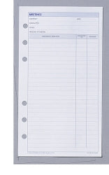 SP- DAYPLANNER REFILL DEBDEN MEETINGS 96X175 PR2009