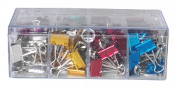 FOLDBACK CLIPS ESSELTE 19MM ASST METALLIC 96'