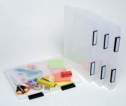 FILING CASE MARBIG A4 CLEAR WITH ID LABEL