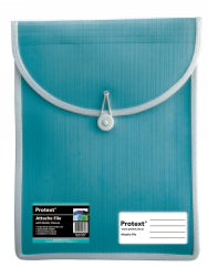 ATTACHE CASE PROTEXT FILE WITH ELASTIC CLOSURE AQUA