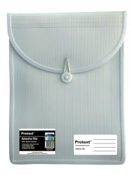 ATTACHE CASE PROTEXT FILE WITH ELASTIC CLOSURE WHITE