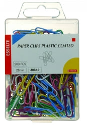 CLIP PAPER GLIDE ON COLOURED PVC COATED 28M