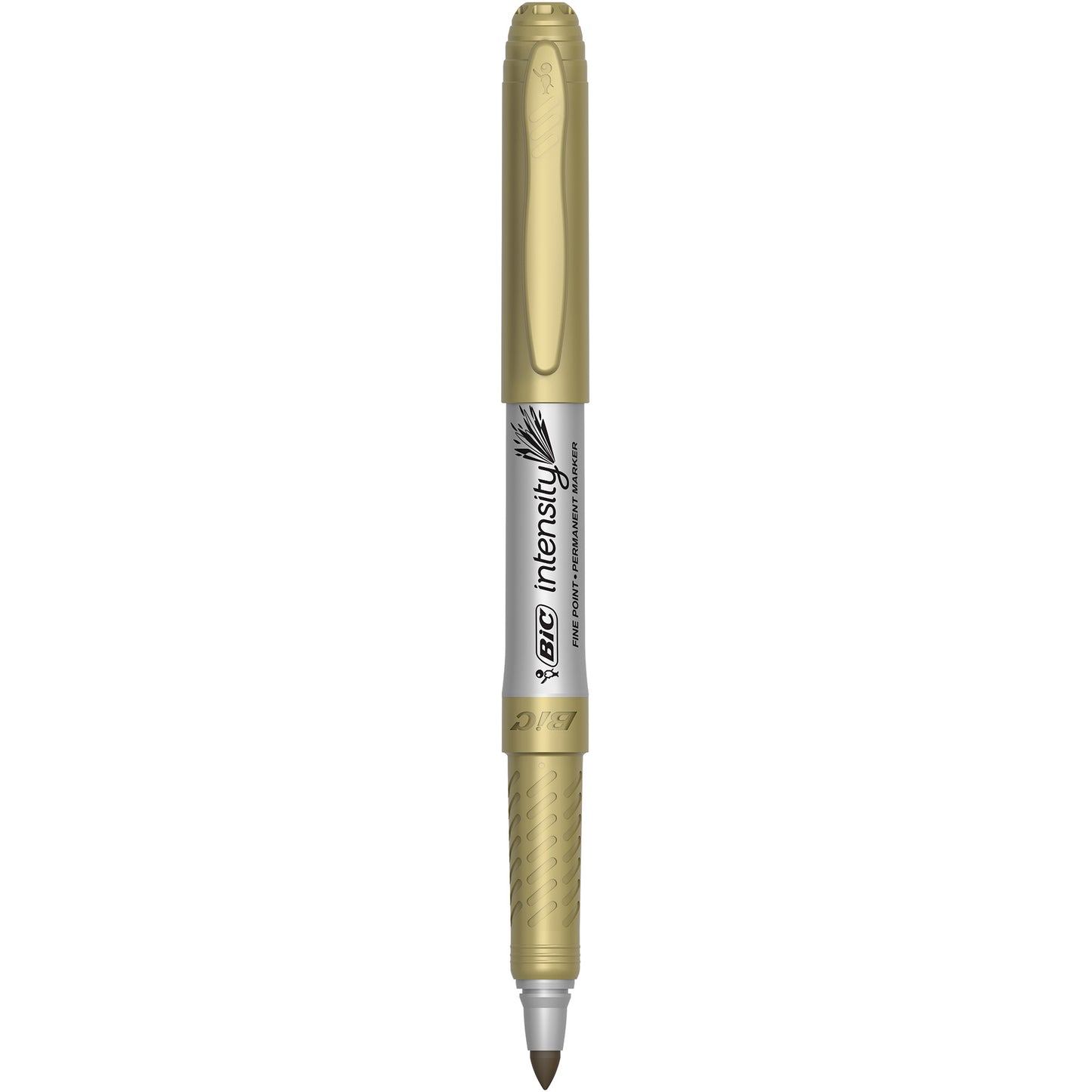 PERMANENT MARKER BIC INTENSITY 1.1MM FINE TIP METALLIC GOLD BX12