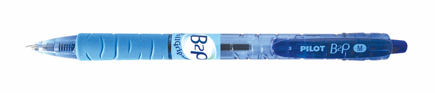PEN PILOT B2P BEGREEN GRIP MED BLUE 1.0M