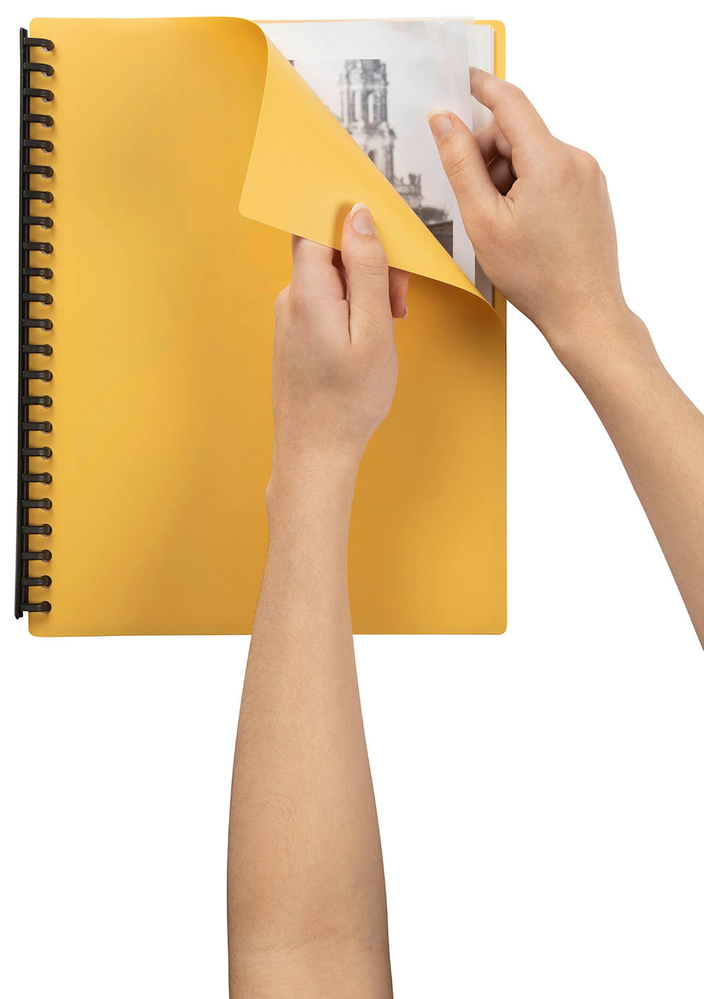 SP- DISPLAY BOOK MARBIG A4 REFILLABLE YELLOW 40PGPG