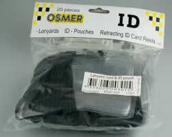 SP- ID POUCH OSMER L/SCAPE W/LANYARD BLACK PK20
