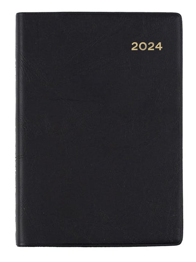 DIARY 2024 COLLINS BELMONT A7 137.V99 PVC POCKET 1DTP BLACK