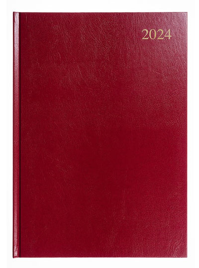 DIARY 2024 COLLINS ESSENTIAL A4 ESSA41.78 1DTP MAROON