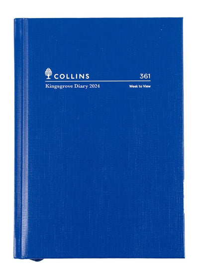 DIARY 2024 COLLINS KINGSGROVE A6 105X148MM 361.P59 WTV BLUE