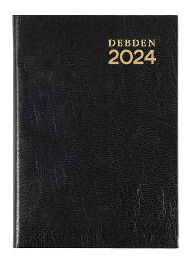 DIARY 2024 DEBDEN KYOTO A7 105X74MM 3333.P99 WTV BLACK