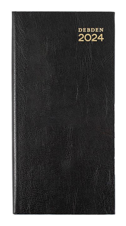 DIARY 2024 COLLINS KYOTO 88X176MM 3601.P99 B6/7 WTV BLACK