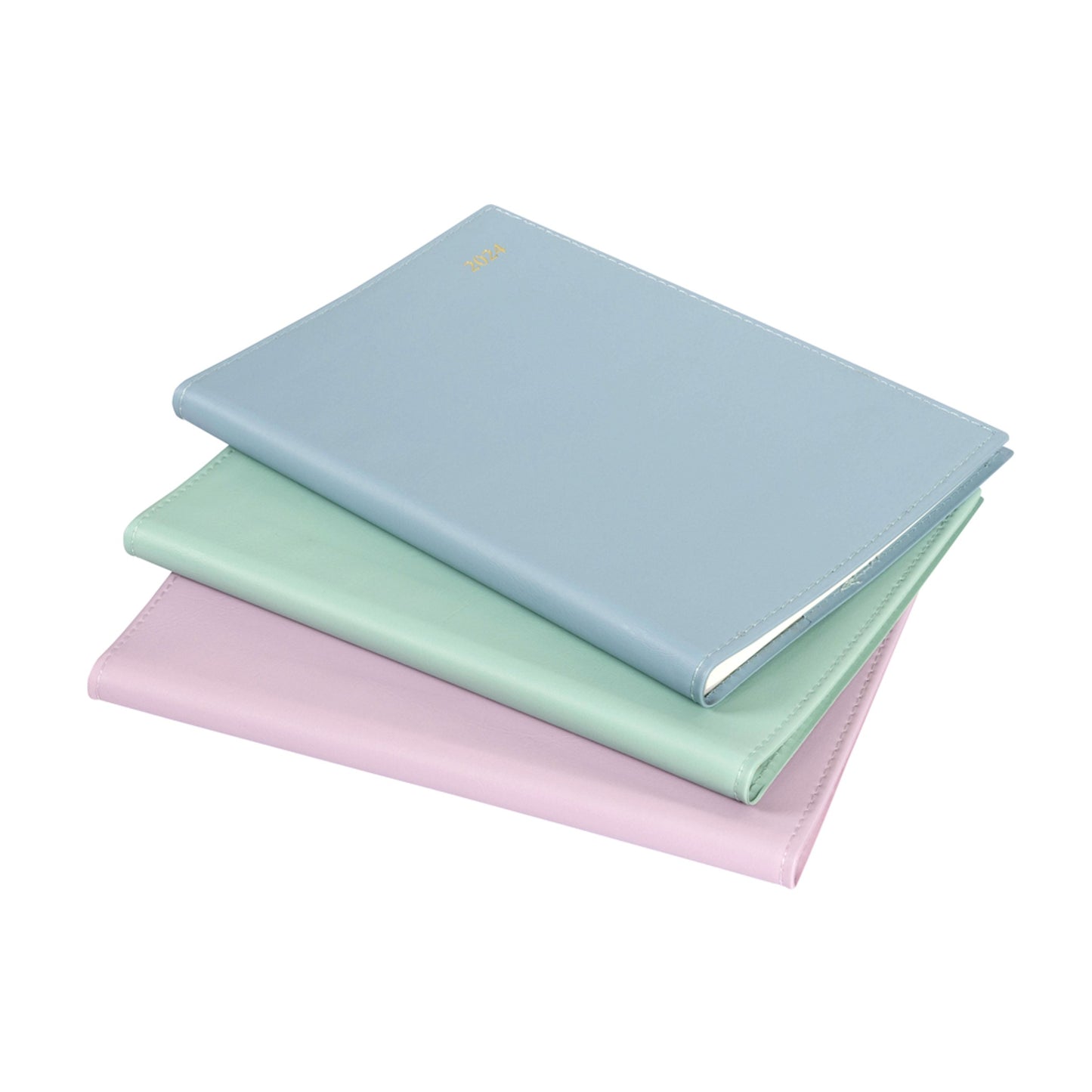 DIARY 2024 CUMBERLAND A5 SOHO PVC SPIRAL 1DTP ASSORTED