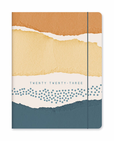 PLANNER 2023 ORANGE CIRCLE 190X248MM DESERT L/SCAPE ABSTRACT JUST RIGHT MTH