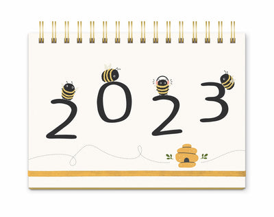 CALENDAR 2023 ORANGE CIRCLE 480X350MM BUZZY BEES CONVERTIBLE PLAN/CA
