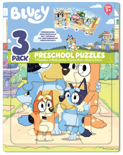 JIGSAW PUZZLE BLUEY PRESCHOOL 3PK