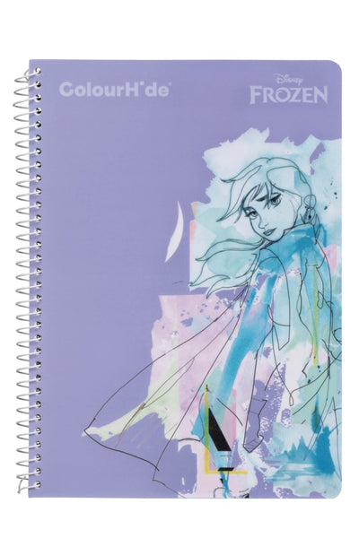 NOTEBOOK COLOURHIDE A5 FROZEN 2 ANNA SPIRAL PP MOISTURE RESIST COVER 120PG