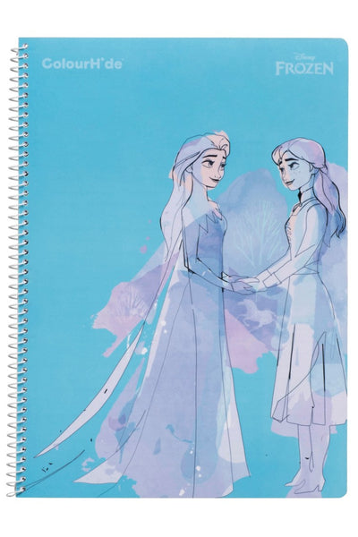 NOTEBOOK COLOURHIDE A4 FROZEN 2 SPIRAL PP MOISTURE RESIST COVER 120PG