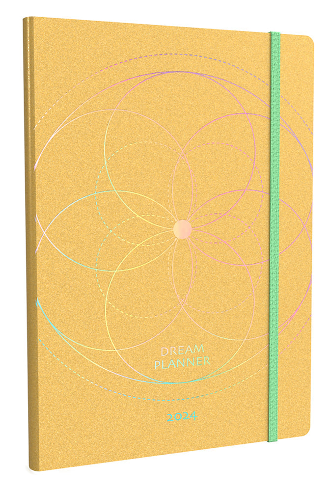 PLANNER 2024 COLLINS DREAM B5 176X250MM DP1B53.45 RECYCLED WTV YELLOW