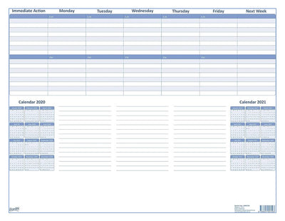 DESK MAT PLANNER REFILL BANTEX 45X59CM PK10