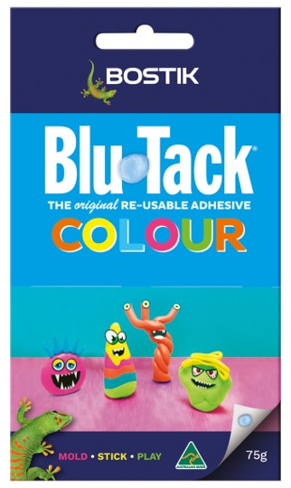 BLU TACK COLOUR BOSTIK 75G