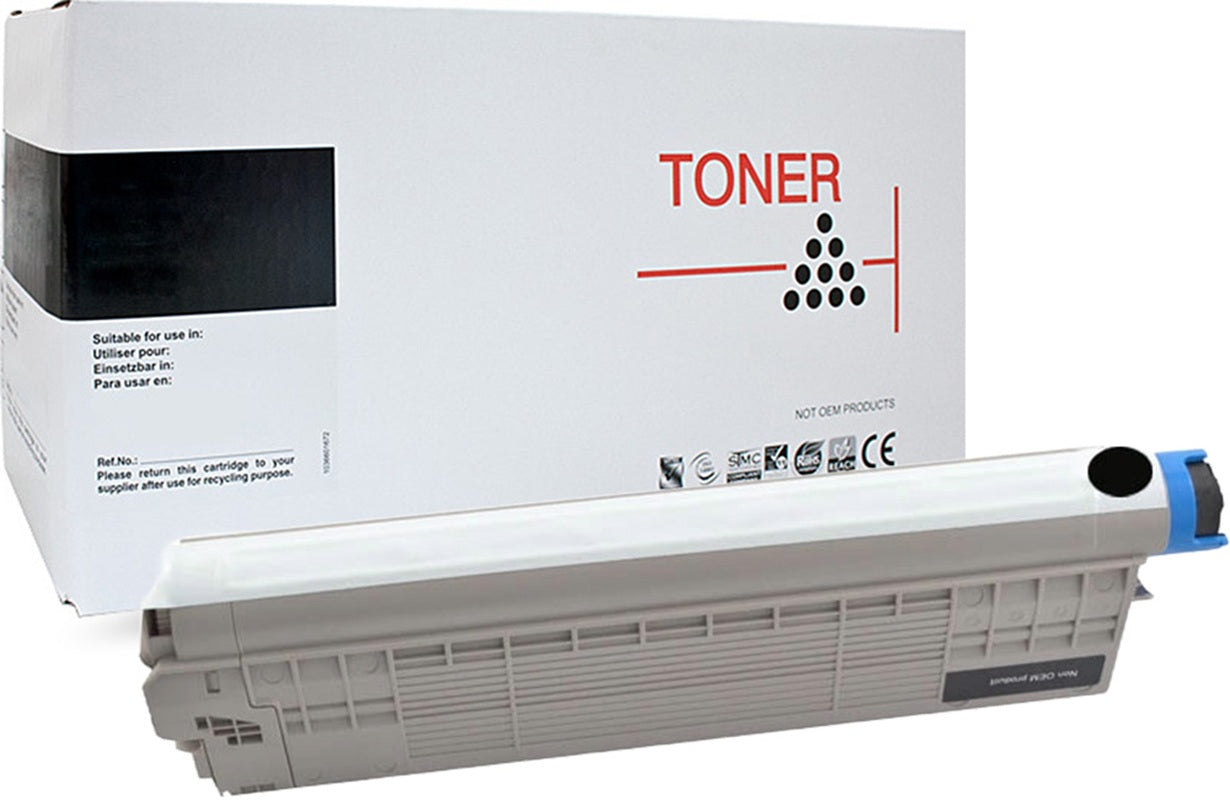 White Box OKI ES7470 ES7480 Black Toner Cartridge 45396220 - 15,000 Print