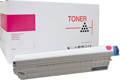 White Box OKI ES7470 ES7480 Magenta Toner Cartridge 45396218 - 11,000 Print