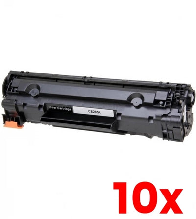 10 X HP 85A CE285A Black Toner Cartridge Compatible 1,600 Prints