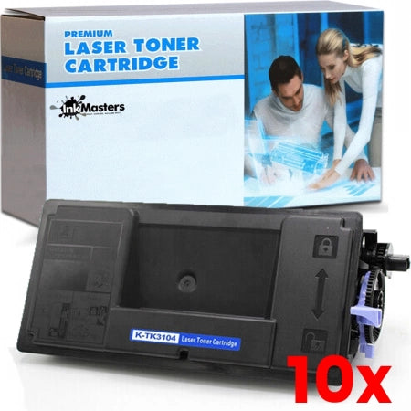 10 X Kyocera TK3104 Compatible Toner Kit 12,500 Pages FS2100 / M3540 / M3040