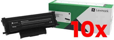 10 X Genuine Lexmark B226000 Black Toner Cartridge B2236 MB2236 1,200 pages
