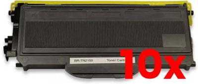 10 X Brother TN-2150 Black Compatible Toner Cartridge 2,600 Pages