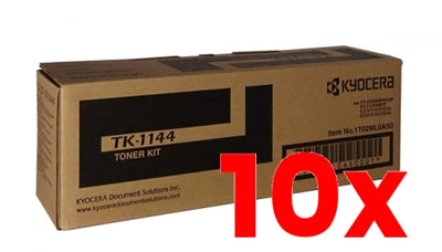 10 X Genuine Kyocera TK1144 Black Toner Kit 7,200 Prints
