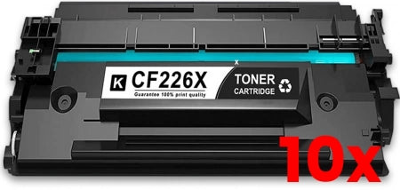 10 X HP 26X CF226X Compatible Toner Cartridge 9000 Pages
