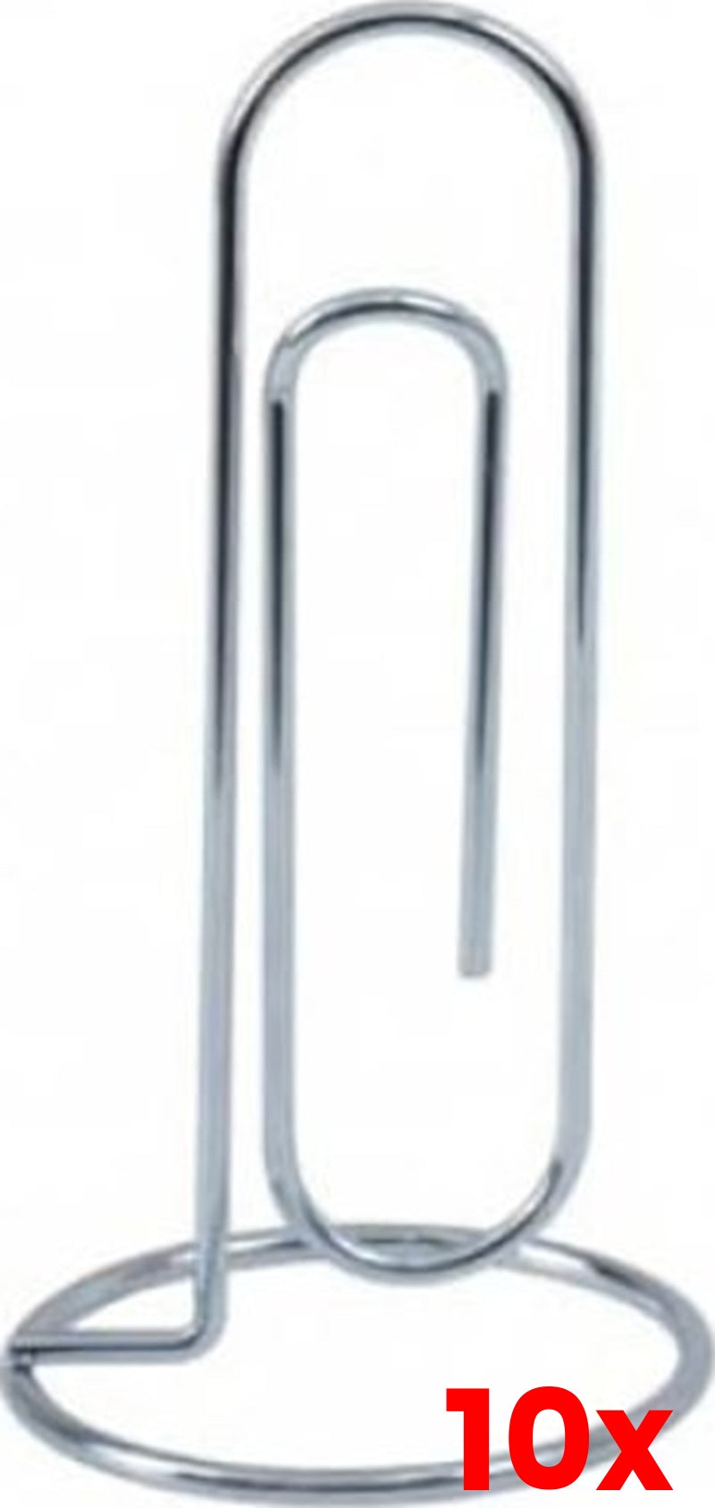 10 X Deflect-O Memo Holder Desk Top Clip Design Chrome