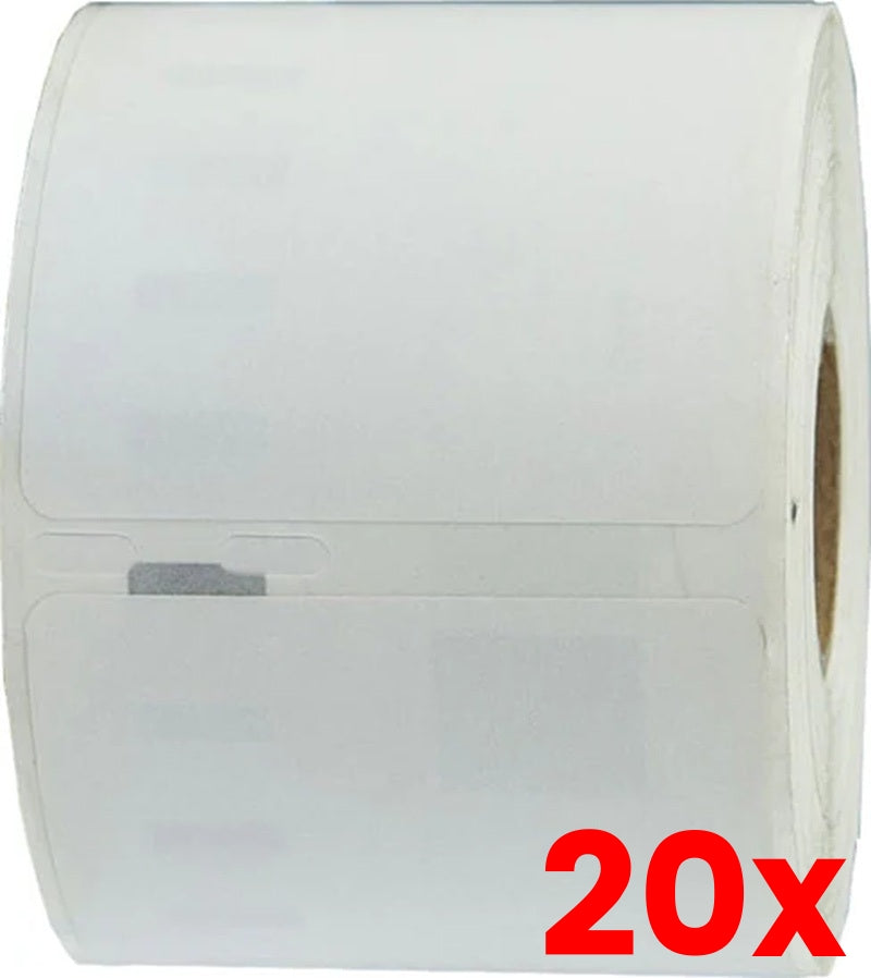 20 X Compatible Dymo SD99014 S0722430 54mm x 101mm White Shipping/Badge Thermal Ship Label Roll -  220 labels per rol